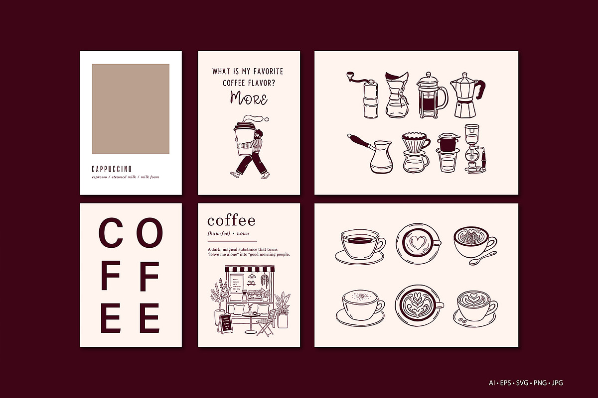 Specialty Coffee Vector Bundle, an Object Graphic by SunnJaneArt (Photo 10 of 18)