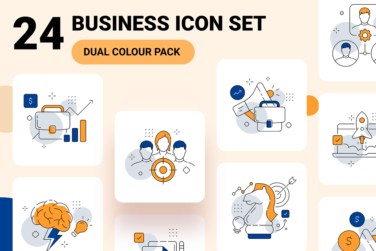 Business management icon set, an Icon by Ragul Creates (Photo 1 of 5)