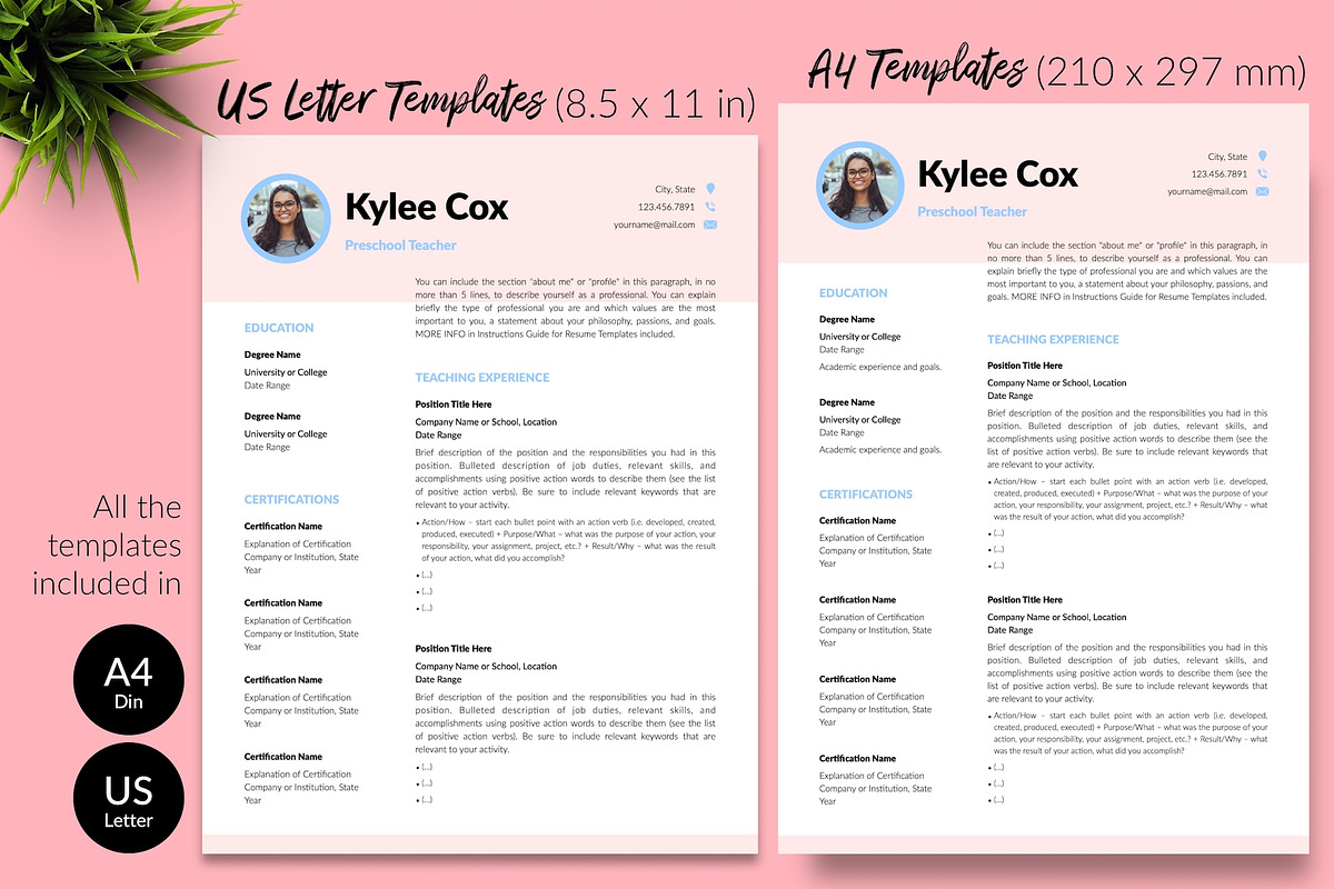 Teacher Resume Design / CV - Kylie, a Resume Template by Templates Design Co. (Photo 8 of 17)