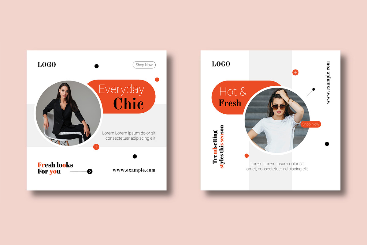 Fashion Social Media Template Set, a Social Media Template by MightyDesign (Photo 4 of 8)