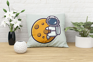 Cute Astronaut Spaceman Cartoon