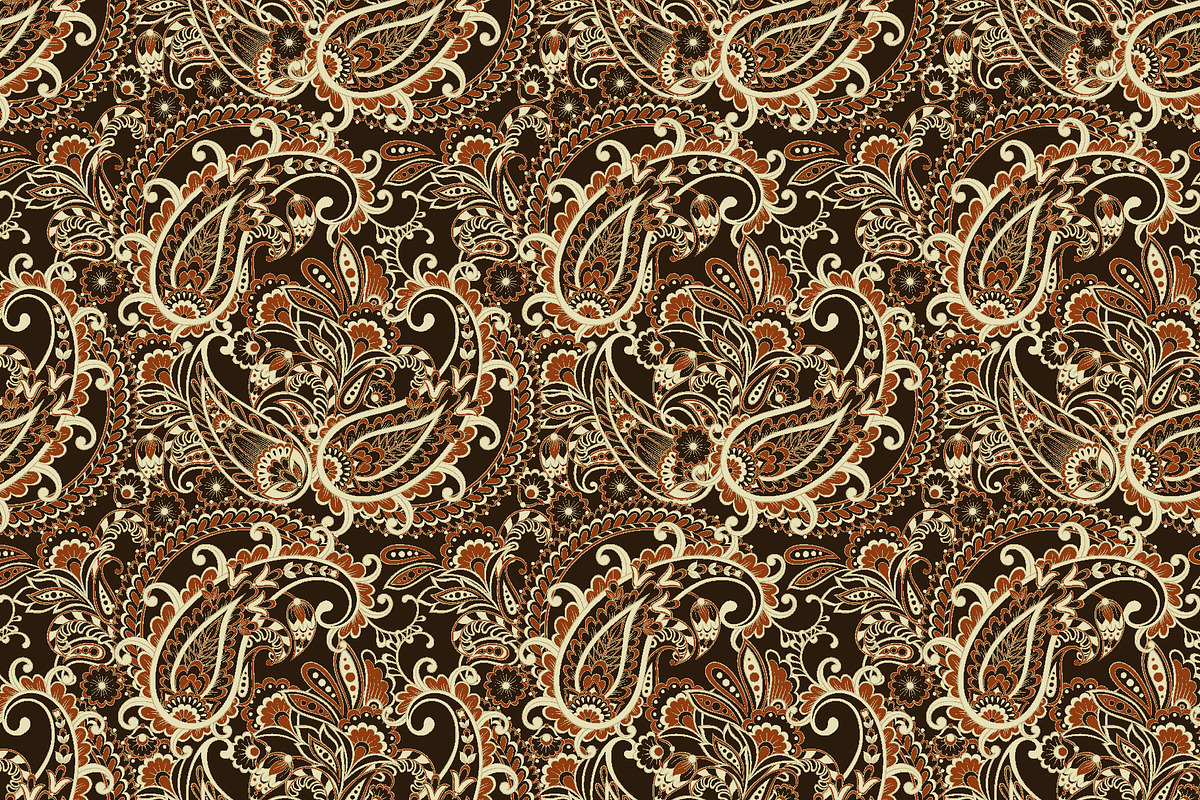 4 Fabric Paisley seamless patterns, a Pattern Graphic by antalogiya (Photo 5 of 5)