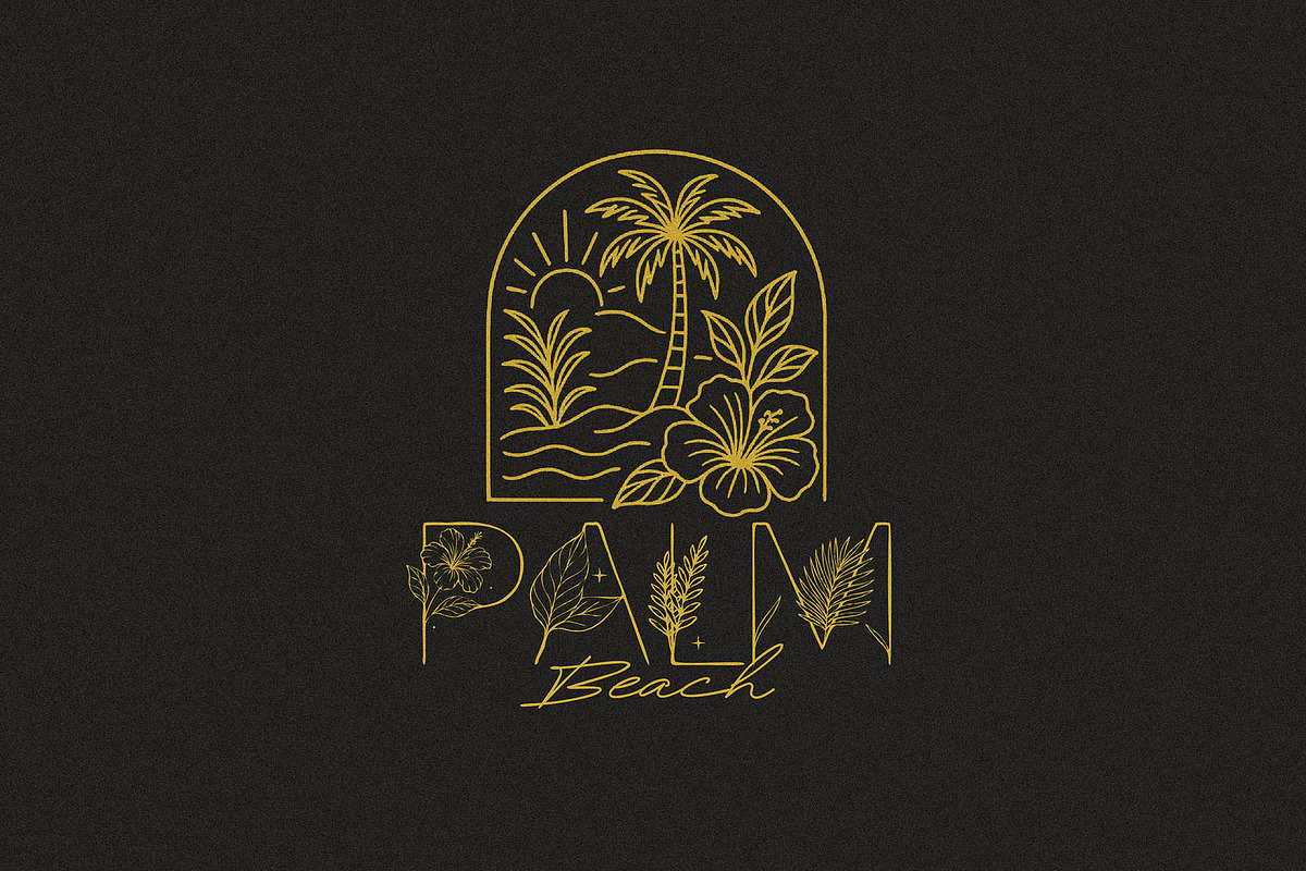 Tropic Summer - Botanical Luxury Dis, a Symbol Font by AndrewPixelType (Photo 6 of 9)