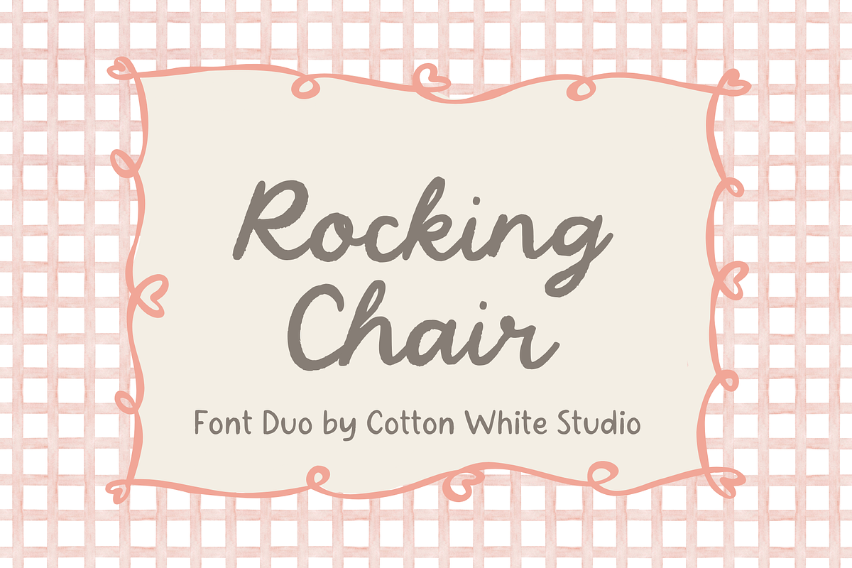 Rocking Chair Handwritten Font Duo, a Handwritten Font by Sofia Skoog (Photo 1 of 10)