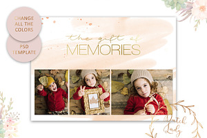 PSD Photo Gift Card Template 38