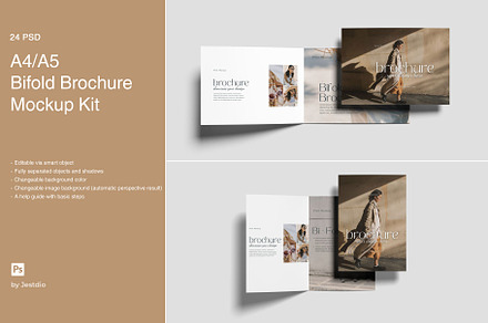 A4/A5 Bifold Brochure Mockup Kit
