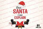 Dear Santa I Can Explain PNG, an Illustration by DreamCafeArt (Thumbnail 1 of 4)