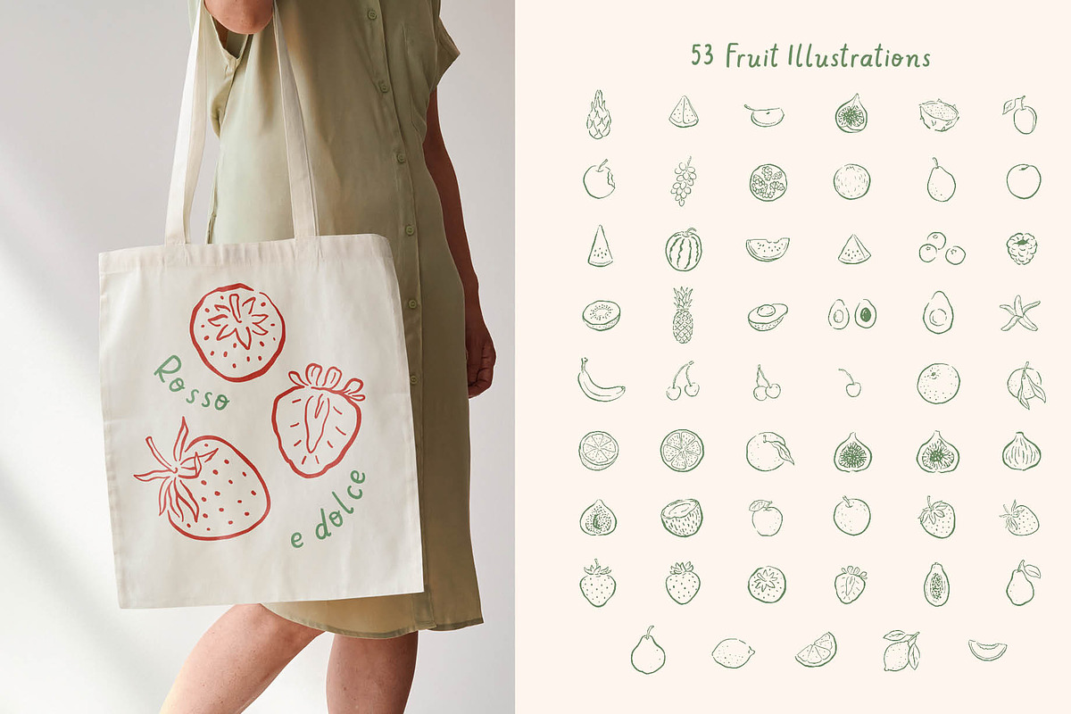 Whimsical Fruit Procreate Set, a Brushes & More by Pencil Twist (Photo 2 of 9)