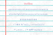 Cute Note Display Font + Bonus, a Handwritten Font by Babymimiart (Thumbnail 7 of 8)