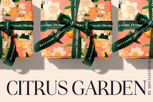 Citrus Garden Floral Set & Poster