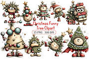 Artistic Funny Christmas Clipart, a Seasonal Illustration by Design Art (Thumbnail 1 of 4)