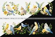 Canary Embroidery Clipart, a Graphic by Artnoy (Thumbnail 2 of 5)