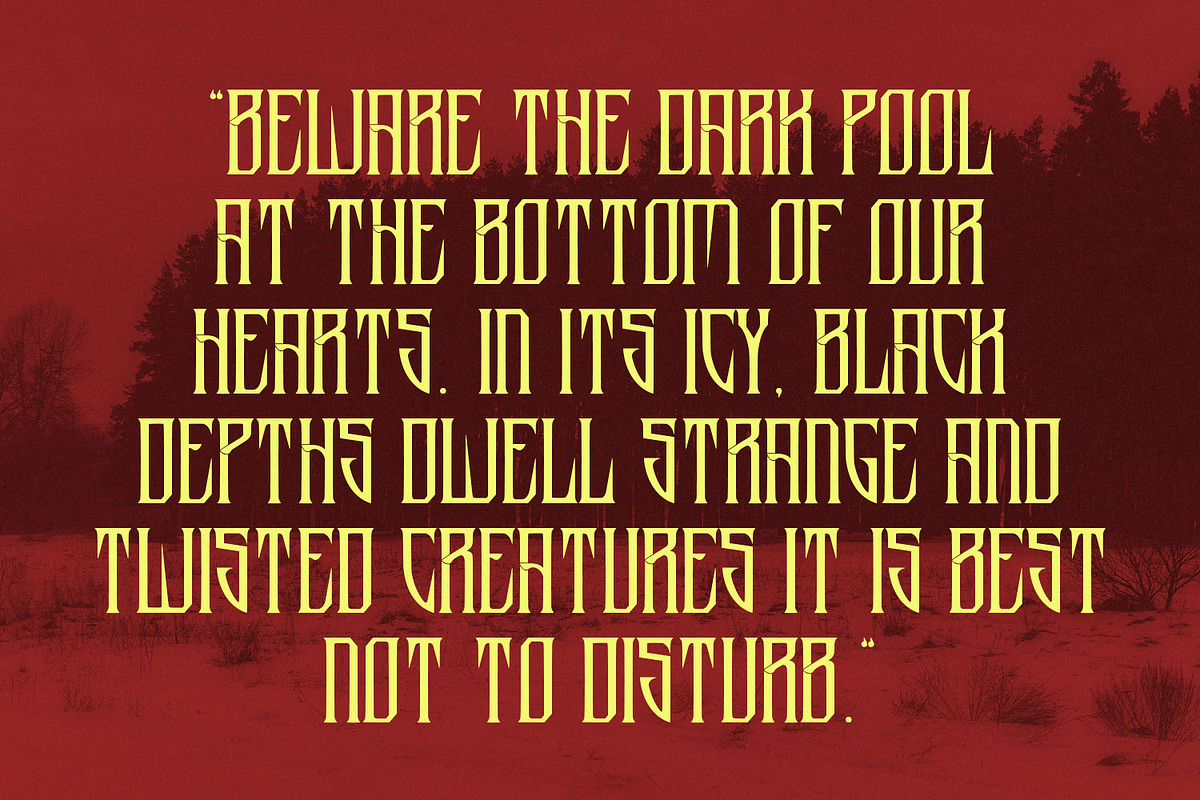Alaftar Display Font, a Blackletter Font by Maulana Creative (Photo 4 of 7)