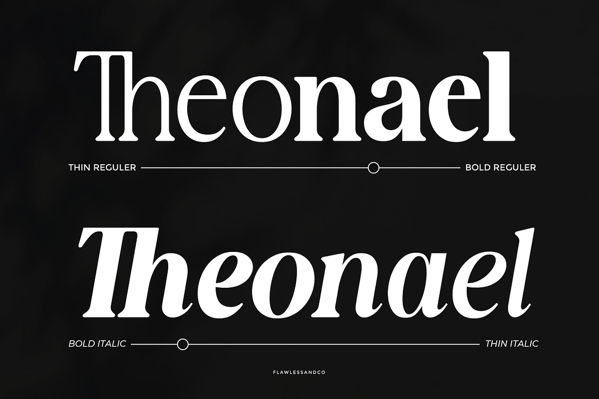 New Shuffle - Modern Serif Family Fo, a Serif Font by Flawless And Co (Photo 3 of 10)