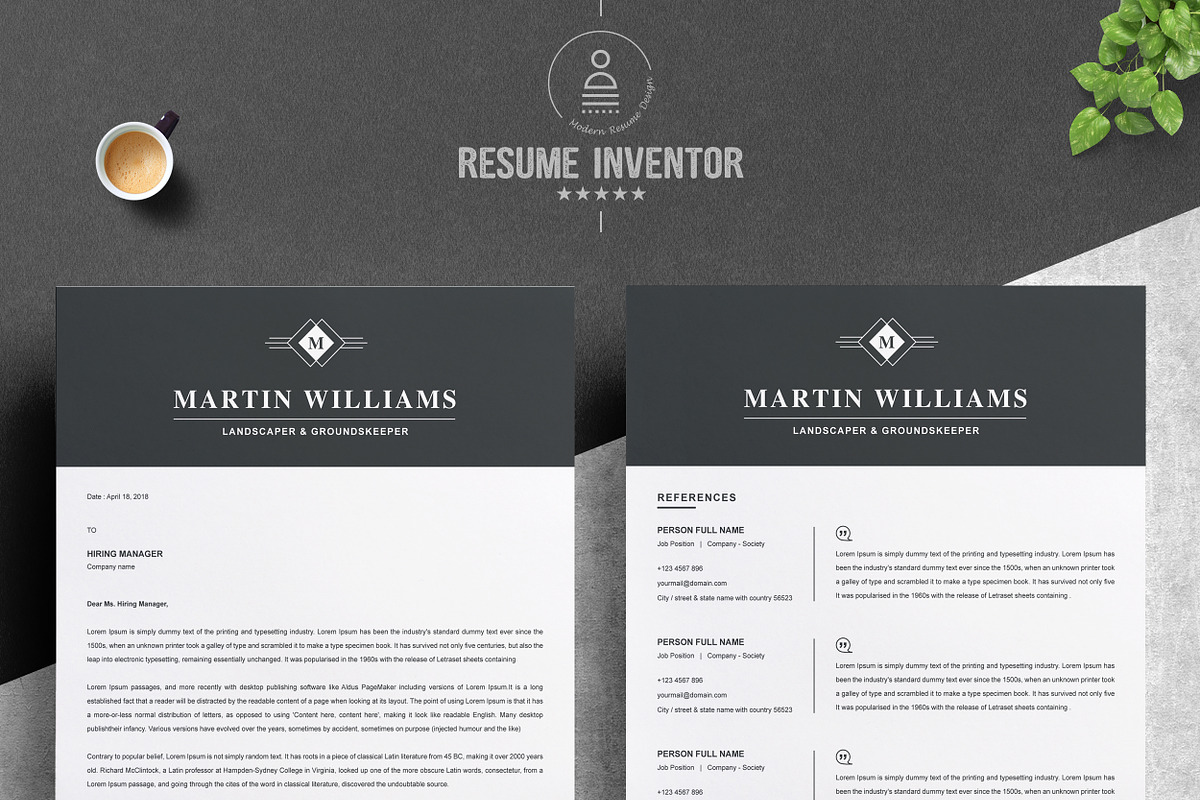 Resume Template, a Resume Template by ResumeInventor (Photo 3 of 6)