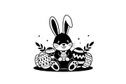 Happy Easter Bunny Vector Bundle, an Illustration by jahid234 (Thumbnail 16 of 51)