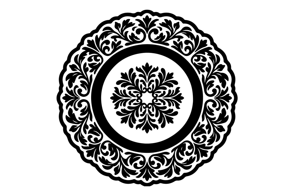 Ornamental Floral Circle Frames, an Object Graphic by hafijul (Photo 3 of 4)