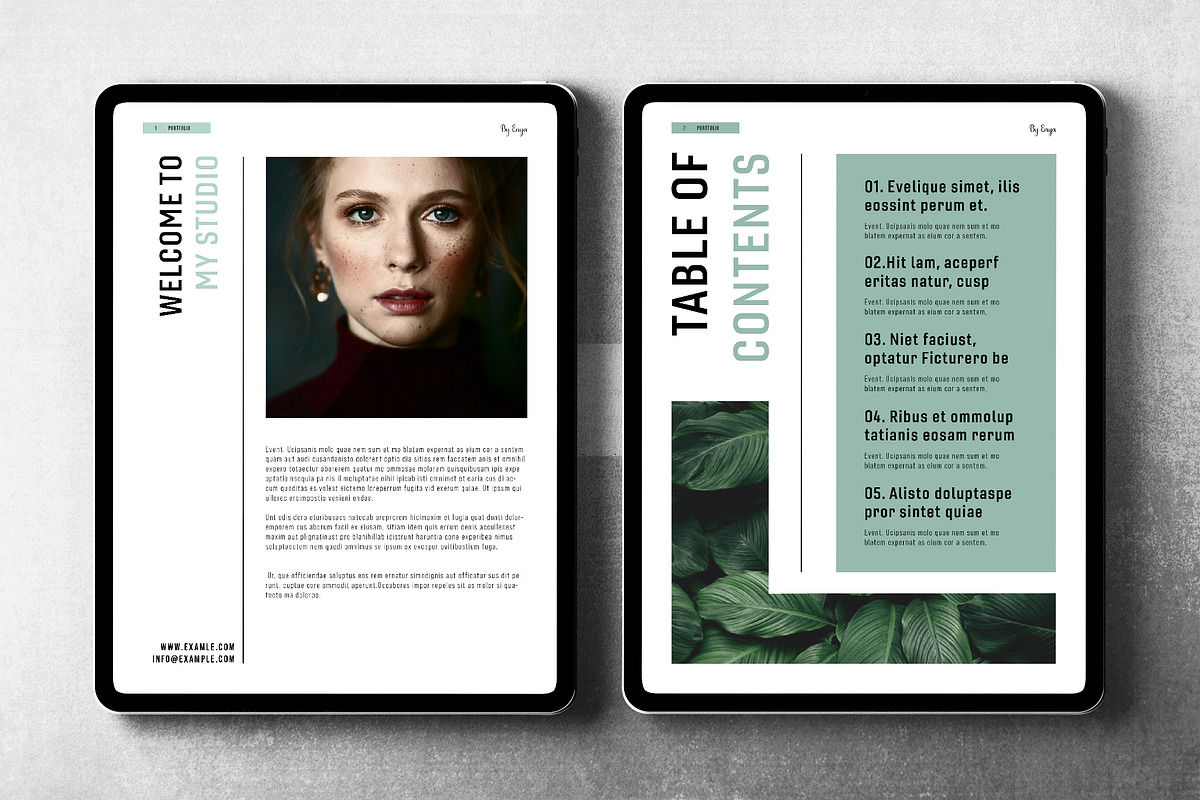 E-Portfolio Layout
