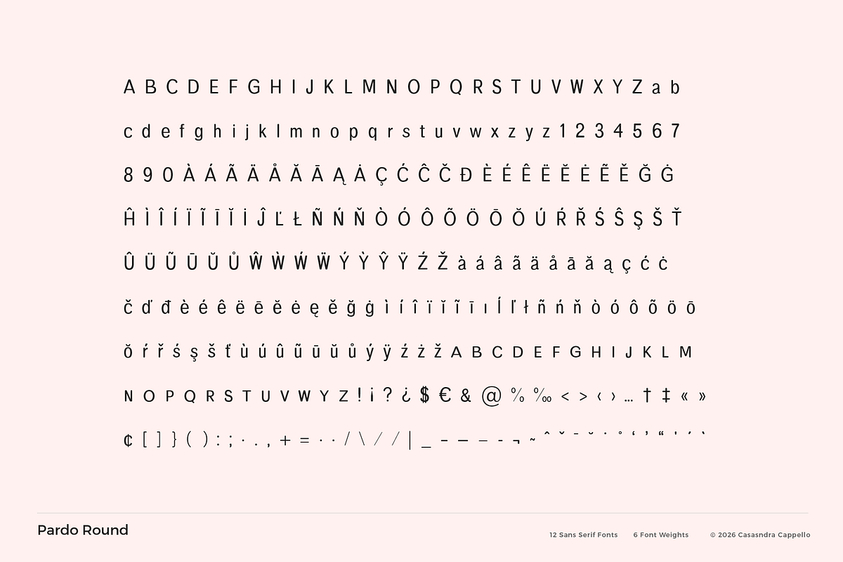 Pardo Round - Modern Sans Serif, a Sans Serif Font by Cassandra Cappello (Photo 7 of 7)