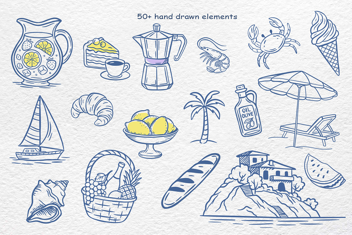 Summer Mediterranean, an Object Graphic by Watercolor dreams (Photo 4 of 13)