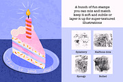 Texture Stamps Photoshop & Procreate, a Brush Add-On by seamless team (Thumbnail 2 of 4)