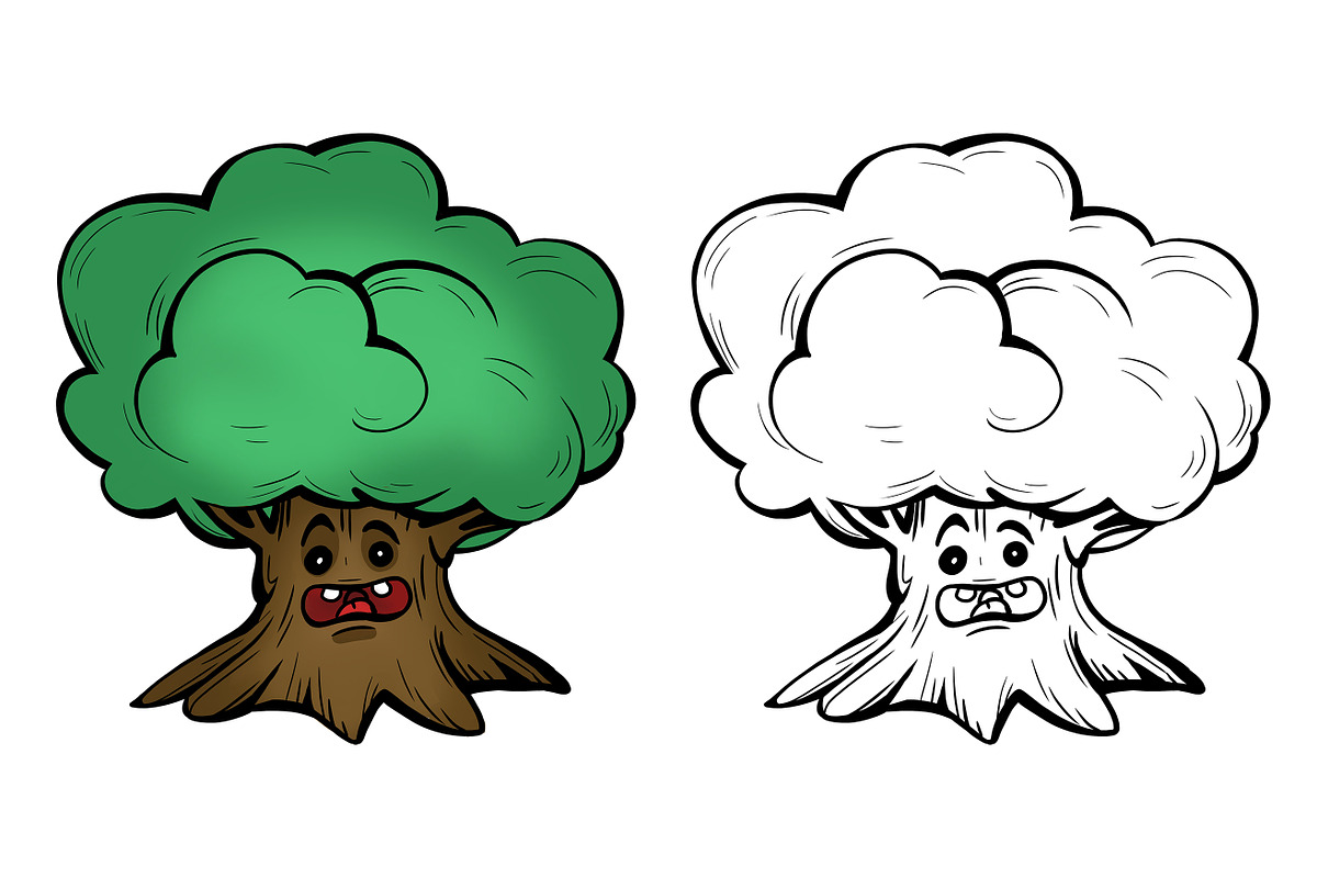 Funny Halloween Trees, an Illustration by NadyaKo (Photo 4 of 7)