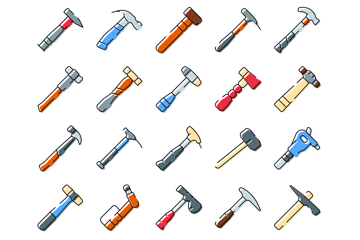 Hammer tool collection offering, an Object Graphic by pikepicture (Photo 2 of 3)