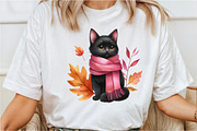 Pink Black Autumn Clipart, an Illustration by Rose Art (Thumbnail 4 of 8)