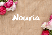 Nouria - Handwritten Script Font, a Script Font by Mila Visuals (Thumbnail 1 of 3)