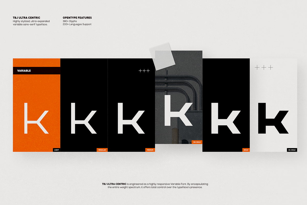 TBJ Ultra Centric Sans Expanded, a Sans Serif Font by Taboja Studio (Photo 5 of 14)