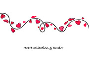 Valentine's Day Heart Border, a Decorative Illustration by gulsengunel (Thumbnail 4 of 5)