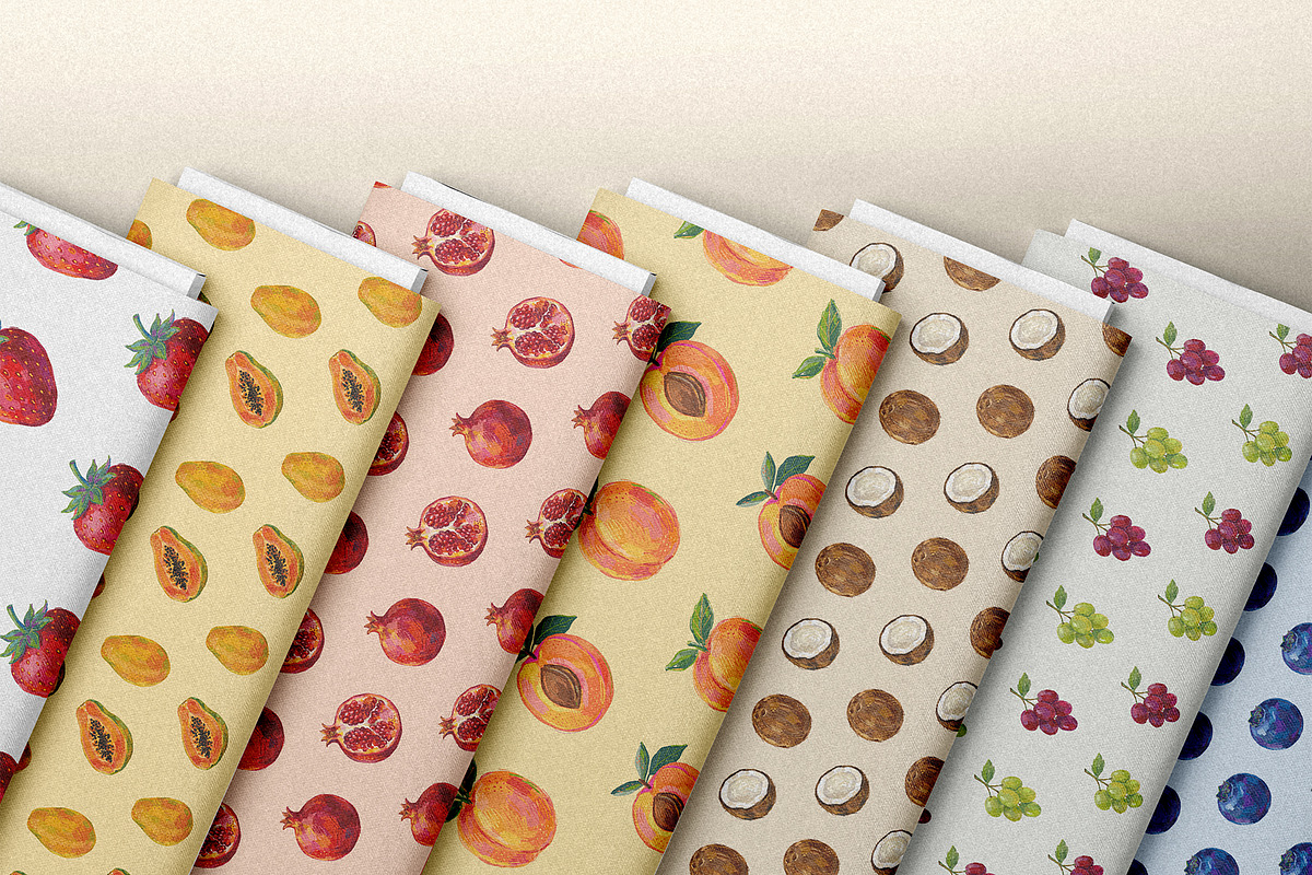 40 Fruits Set + 44 Seamless Patterns, a Food Illustration by colorituals (Photo 4 of 5)
