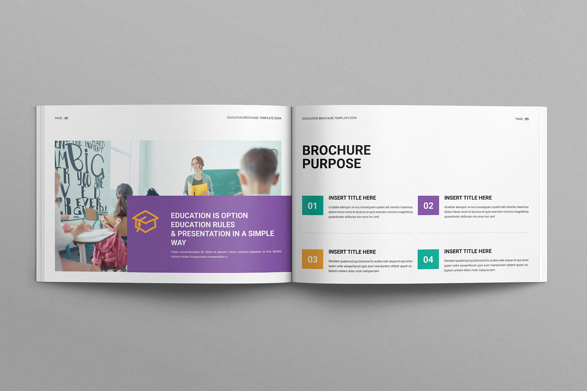 Education Brochure Landscape, a Brochure Template by E-Type (Photo 4 of 7)