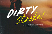 Dirty Stroke - Handwritten Font Duo, a Handwritten Font by Sarid Ezra (Thumbnail 1 of 9)