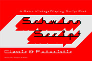 Schwinn Script - a retro futuristic, a Script Font by Brainware Graphic (Thumbnail 1 of 2)