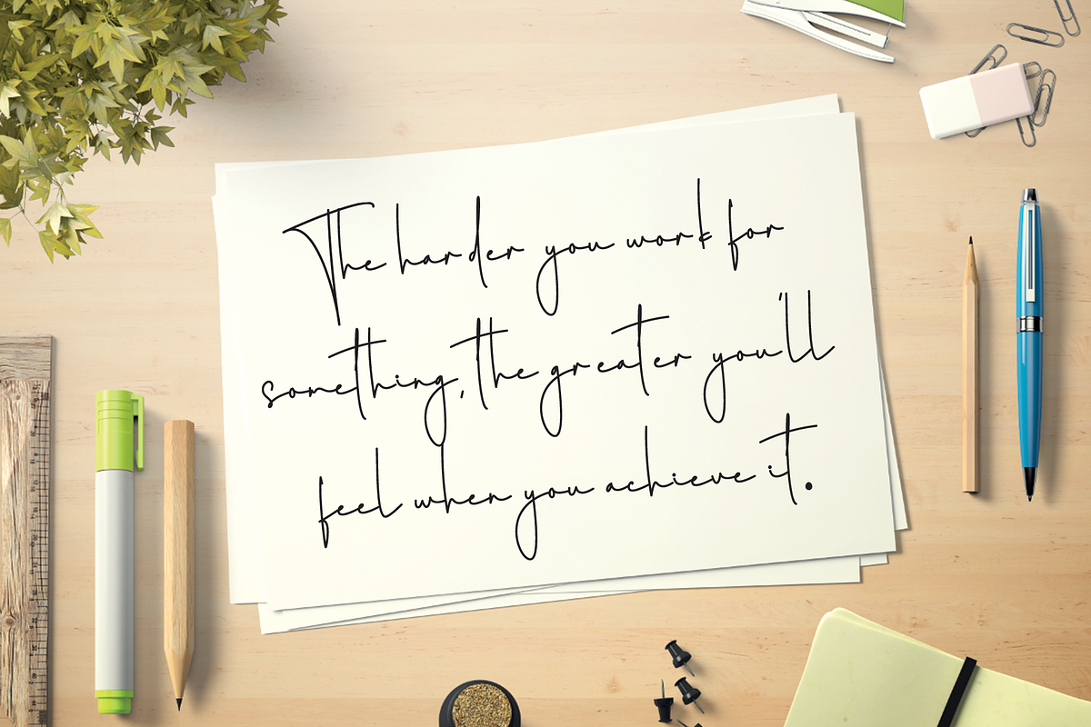 Homework | Script Font, a Handwritten Font by Scratchones (Photo 3 of 8)