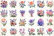 57 Lavender & Pink Flowers, an Illustration by DreamCafeArt (Thumbnail 3 of 5)