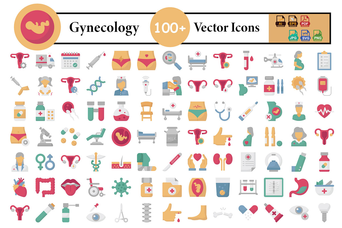 Gynecology & Women Health Icon Pack, an Icon by Vector Portal (Photo 1 of 5)