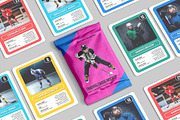Trading Cards Mockup v2 - 9 views, an Advertising Mockup by Illusiongraphic (Thumbnail 7 of 20)