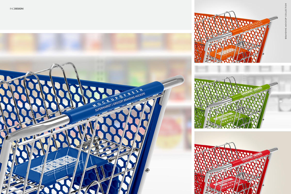 Shopping Cart Branding Mockup, a Product Mockup by INCDesign (Photo 2 of 14)