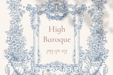 High Baroque Frames Png Eps Svg