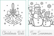 Christmas Holidays Coloring Pages, a Seasonal Illustration by Nuvame Arts & Designs (Thumbnail 20 of 21)