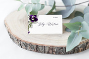 Purple Orchid Wedding Template Bundl, a Stationery Template by MarryMeMoments (Thumbnail 4 of 7)
