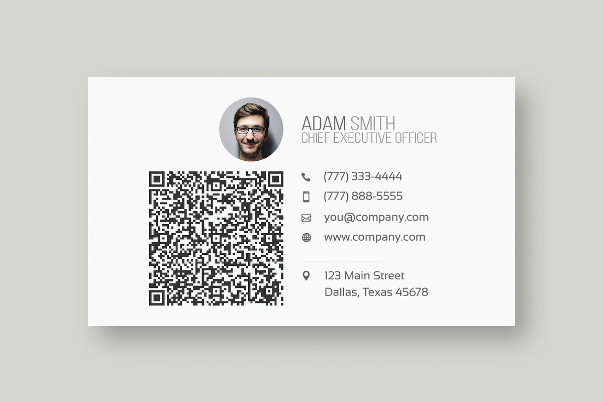 Modern QR Business Card Template, a Business Card Template by Web•Plant•Media (Photo 3 of 4)