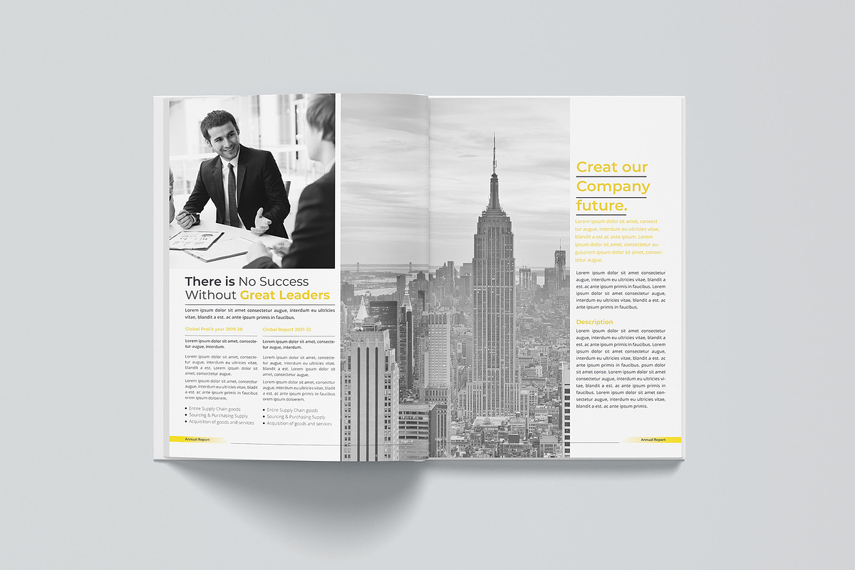 Annual Report Bundle | Word, indd, a Brochure Template by obayes (Photo 48 of 51)