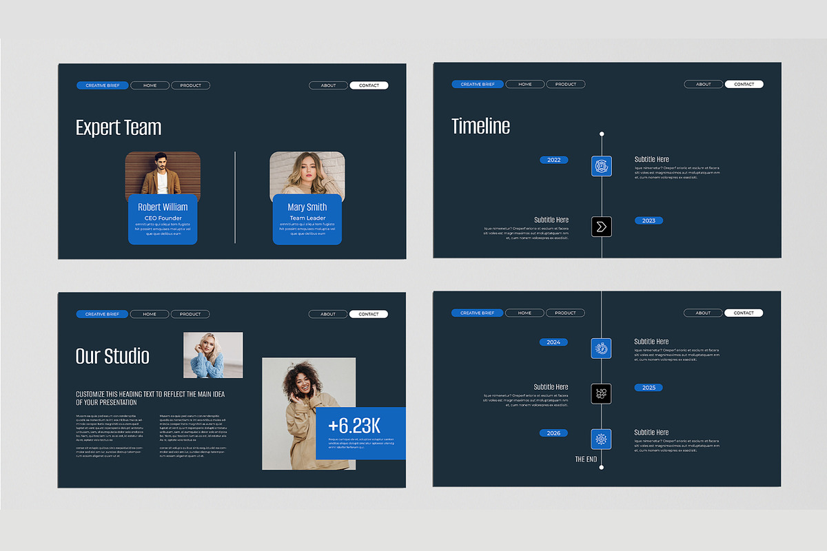 Creative Brife Presentation Template, a Presentation Template by MightyDesign (Photo 4 of 8)