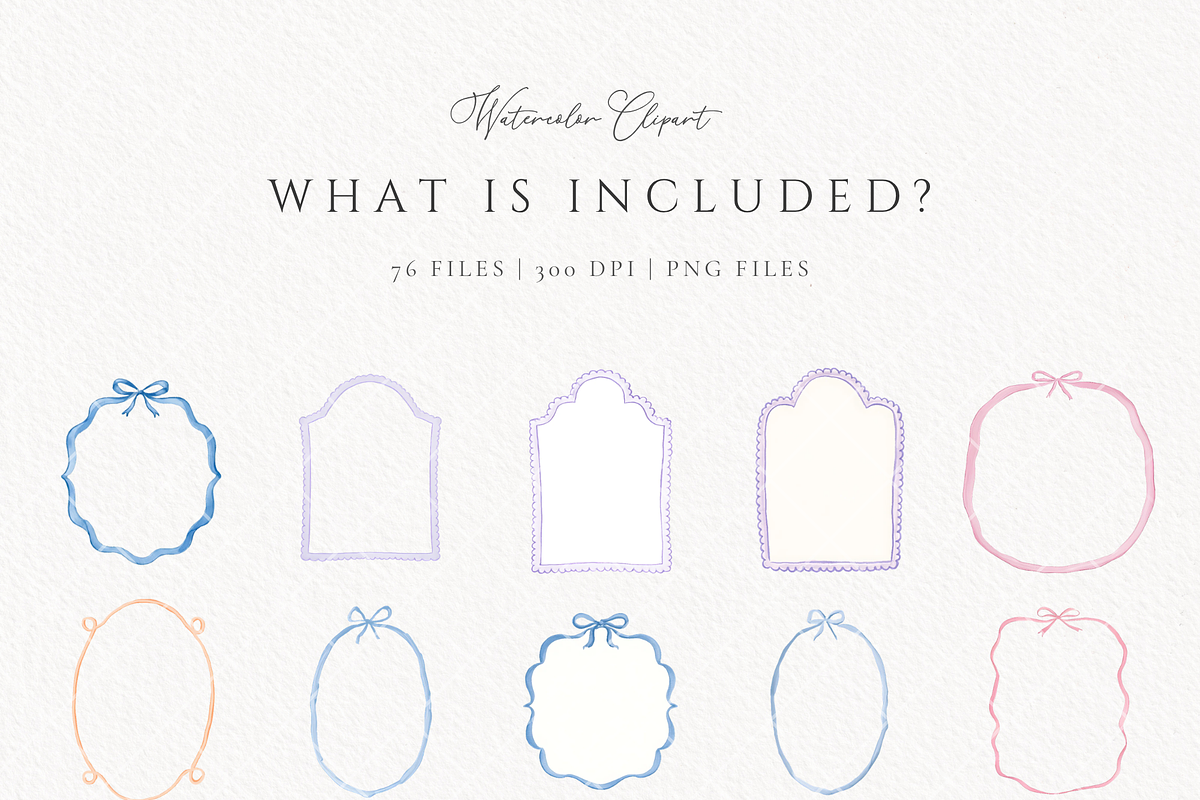 Whimsical cottagecore frames., an Object Graphic by Invite to Clipart (Photo 4 of 9)