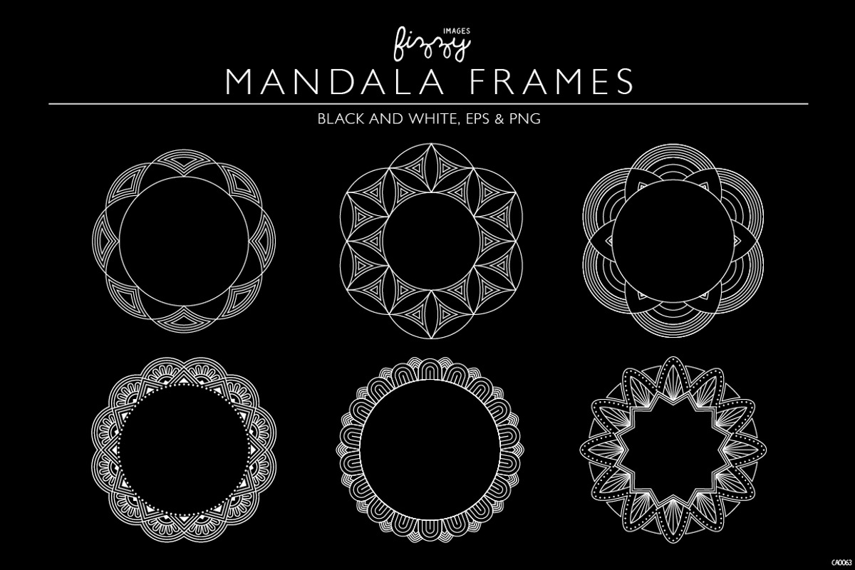 Mandala Geometry Vector & PNG set, a Decorative Illustration by Fizzy Images (Photo 3 of 3)