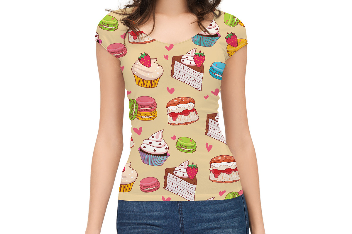Cupcake Seamless Pattern, a Pattern Graphic by Digital Studio (Photo 5 of 12)