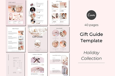 Gift Guide Product Template Canva, a Magazine Template by Deepa Template Studio
